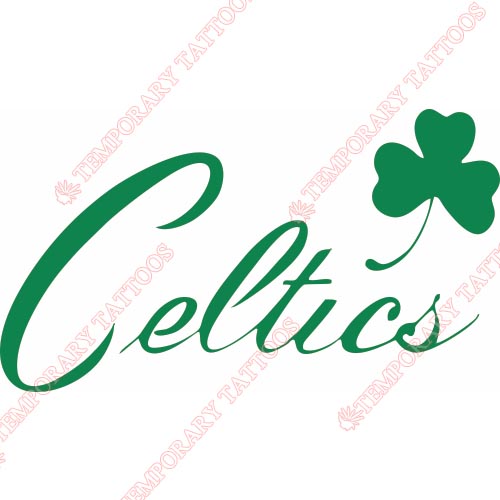 Boston Celtics Customize Temporary Tattoos Stickers NO.918